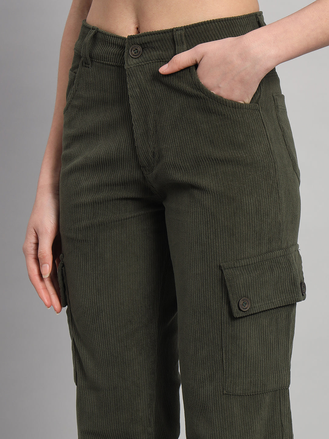 Women's Corduroy Cargo Pants