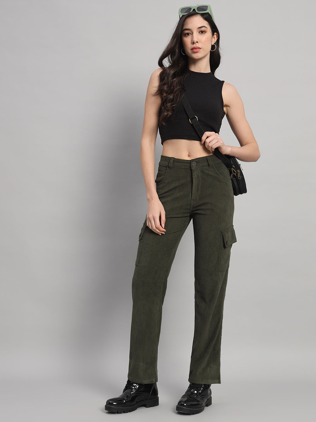 Women's Corduroy Cargo Pants