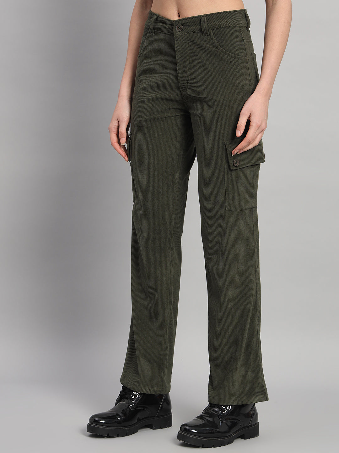 Women's Corduroy Cargo Pants