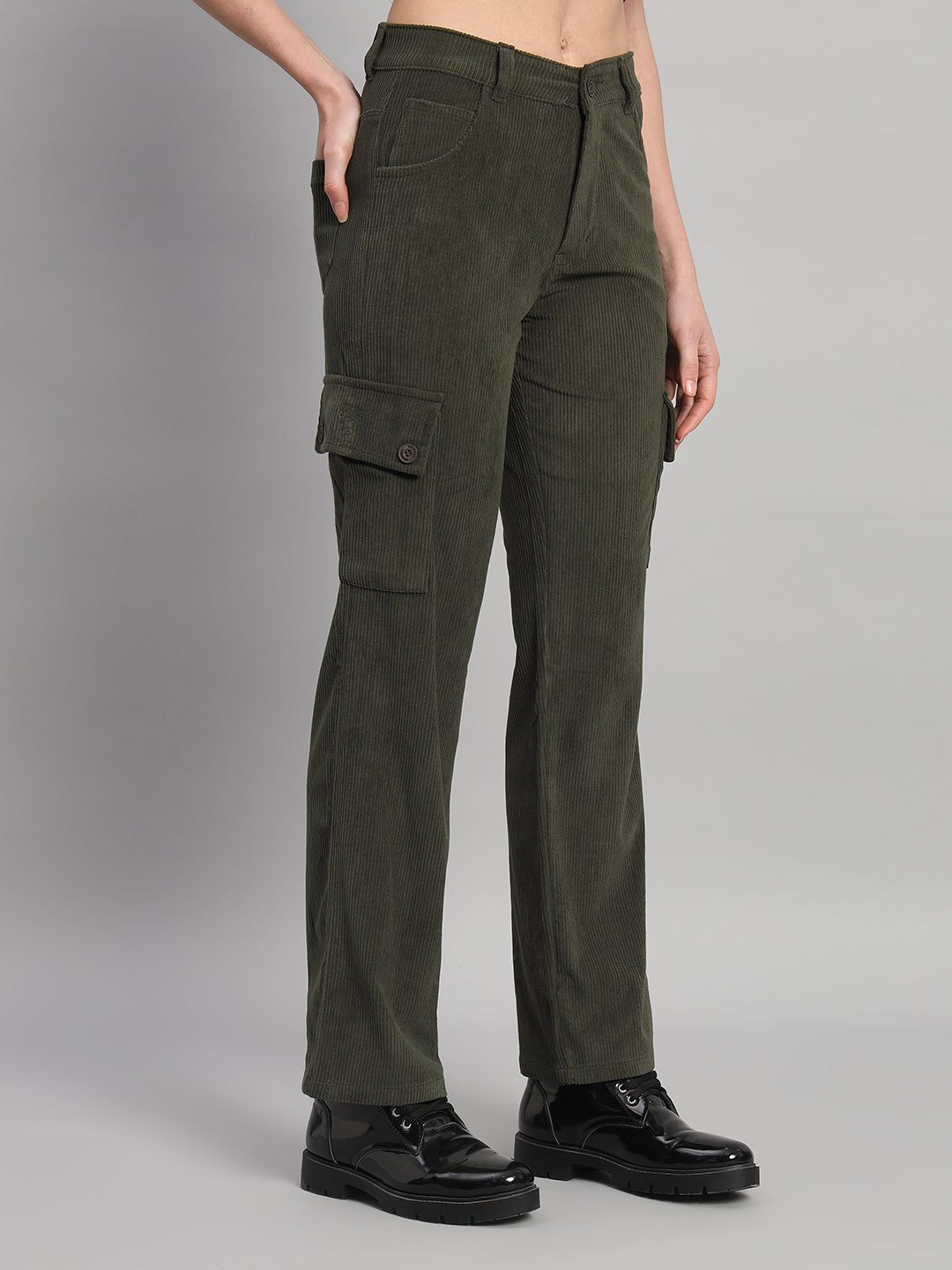 Women's Corduroy Cargo Pants