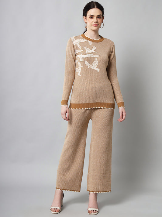 Women's Woollen Bird Co-Ord Set