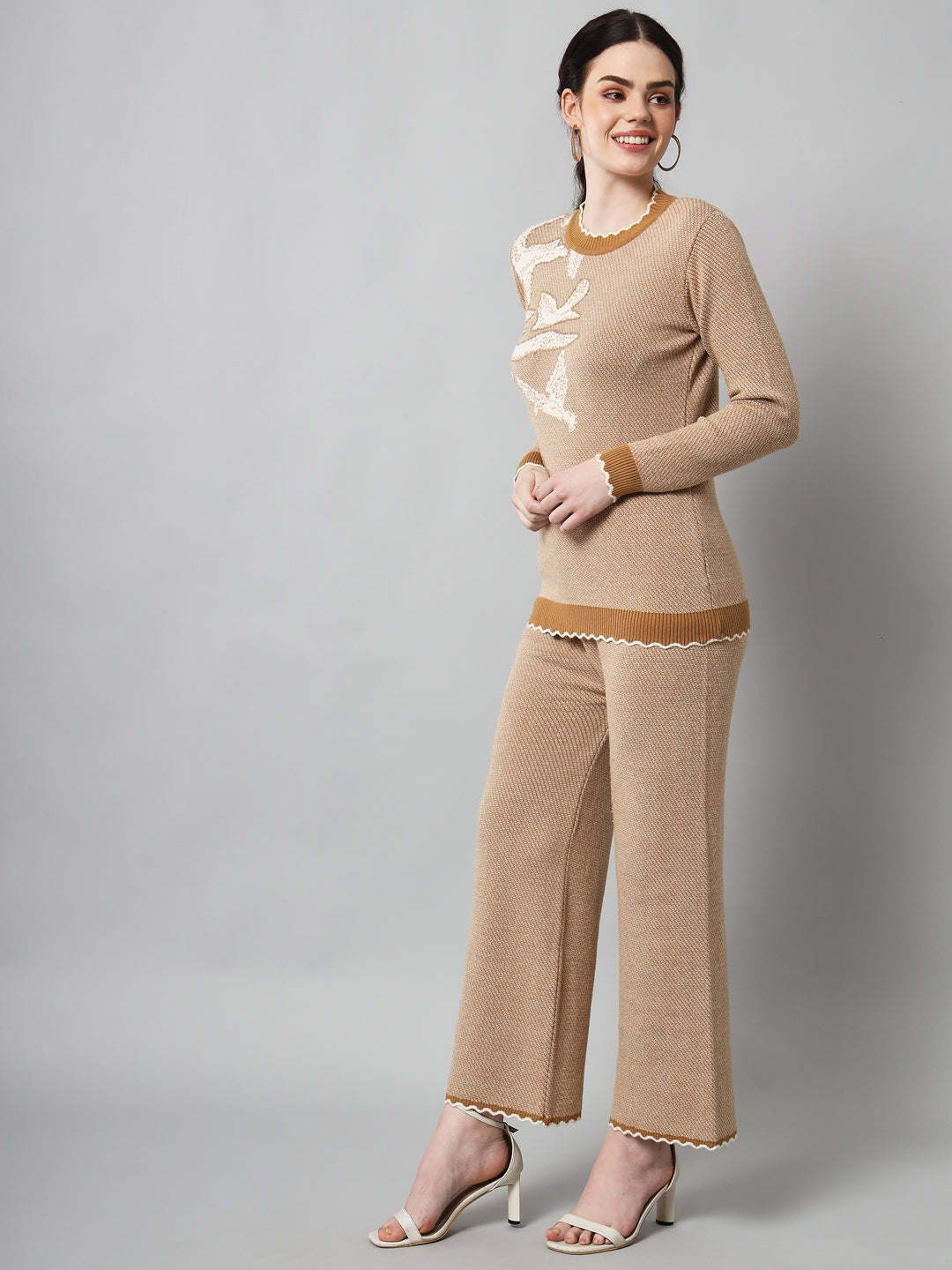 Women's Woollen Bird Co-Ord Set