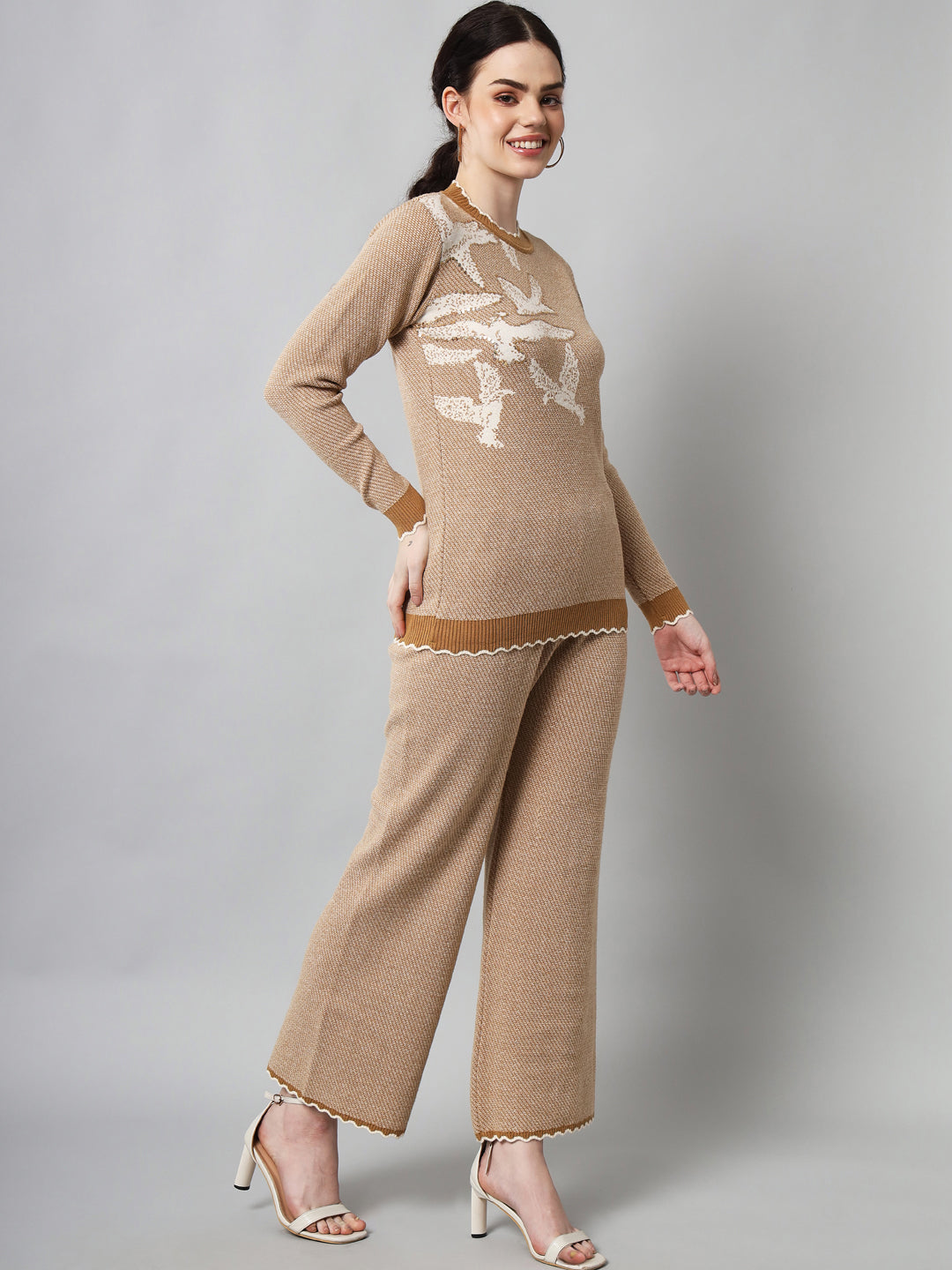 Women's Woollen Bird Co-Ord Set