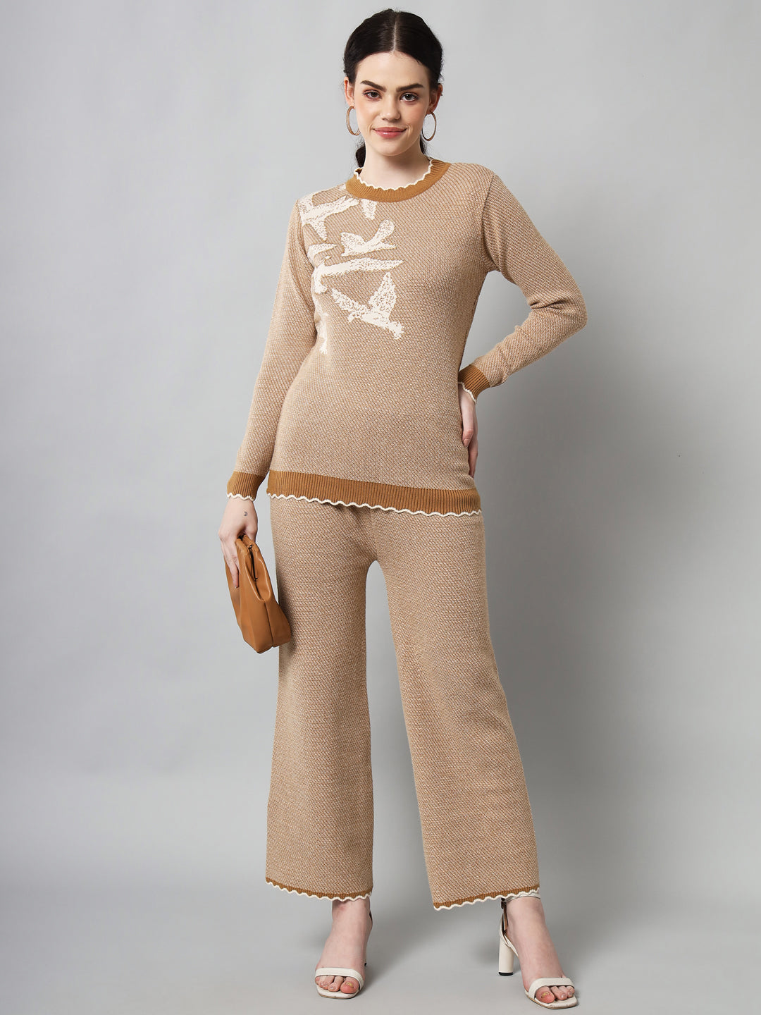 Women's Woollen Bird Co-Ord Set