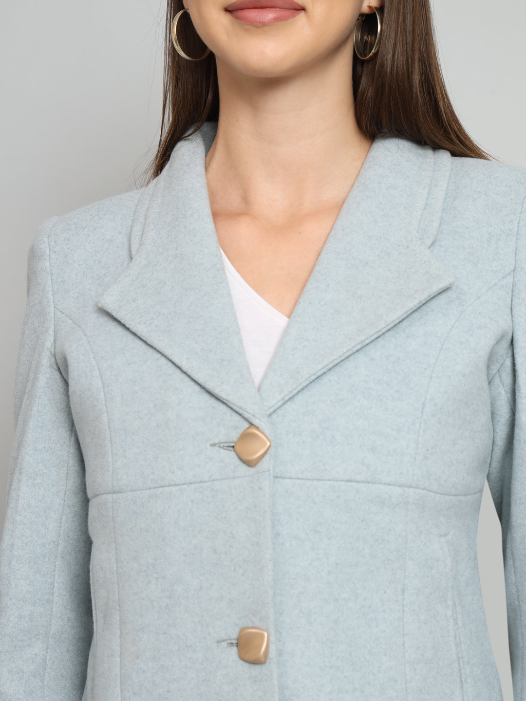 Womens Short Woollen Blazer