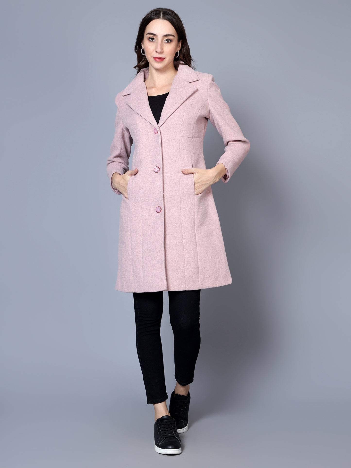 Women's Long Woollen Coat.