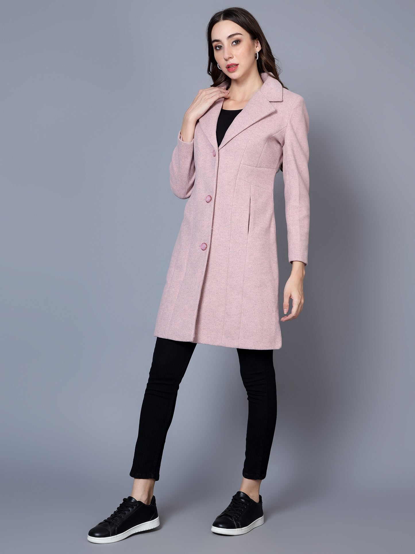 Women's Long Woollen Coat.