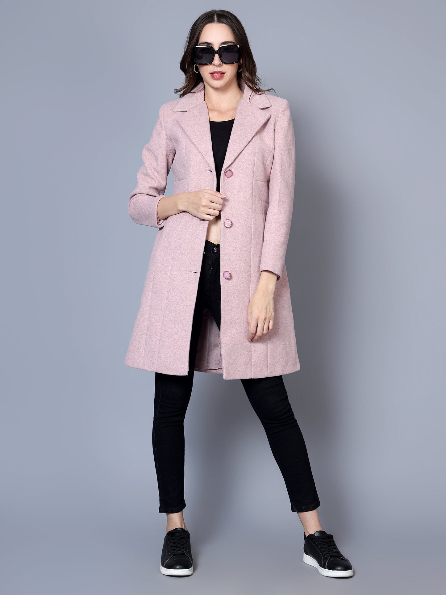 Women's Long Woollen Coat.