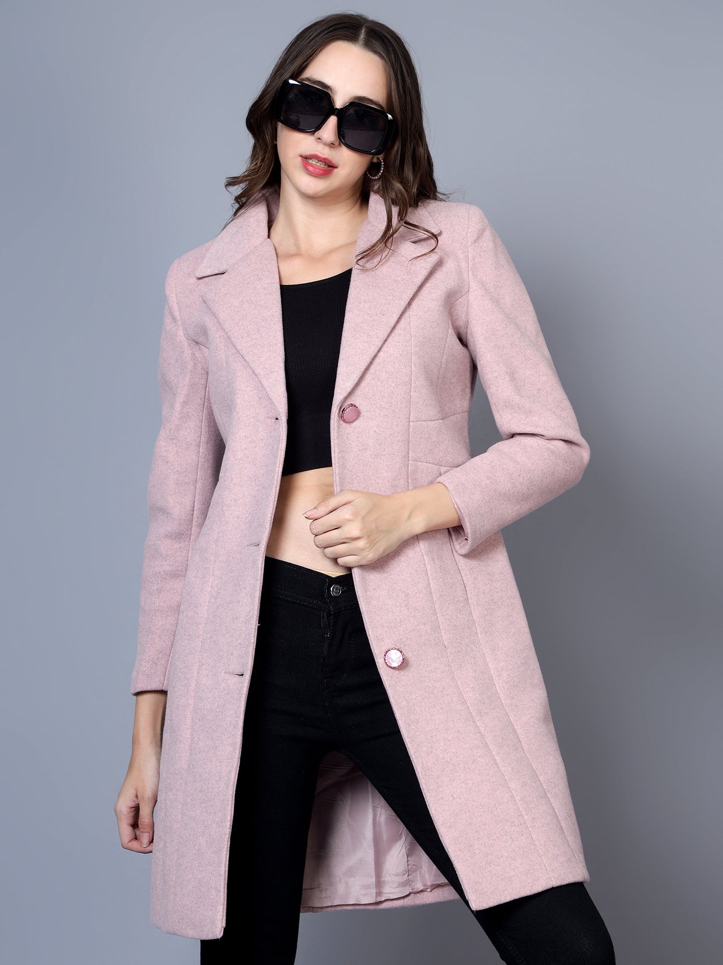 Women's Long Woollen Coat.