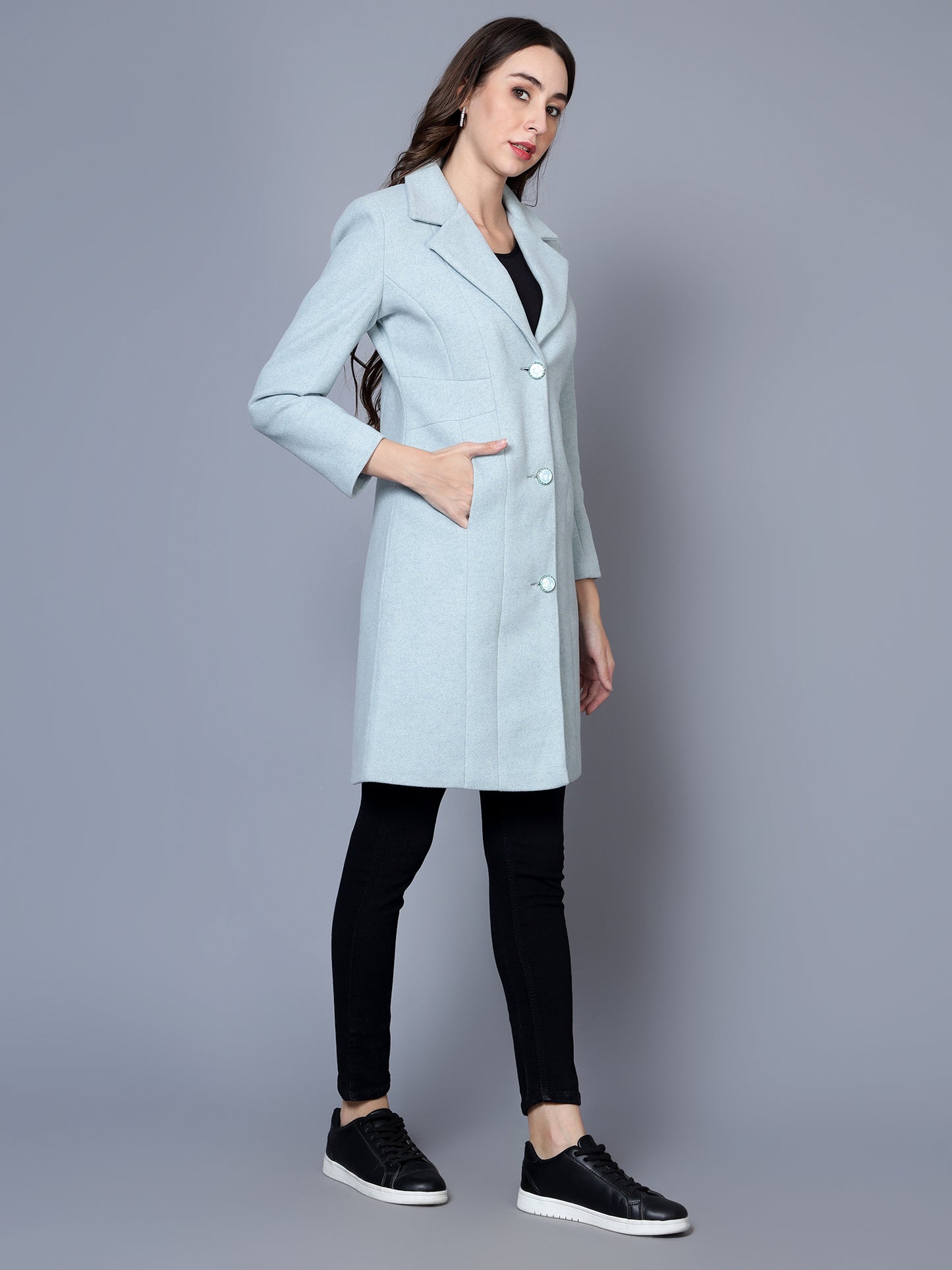 Women's Long Wollen Coat