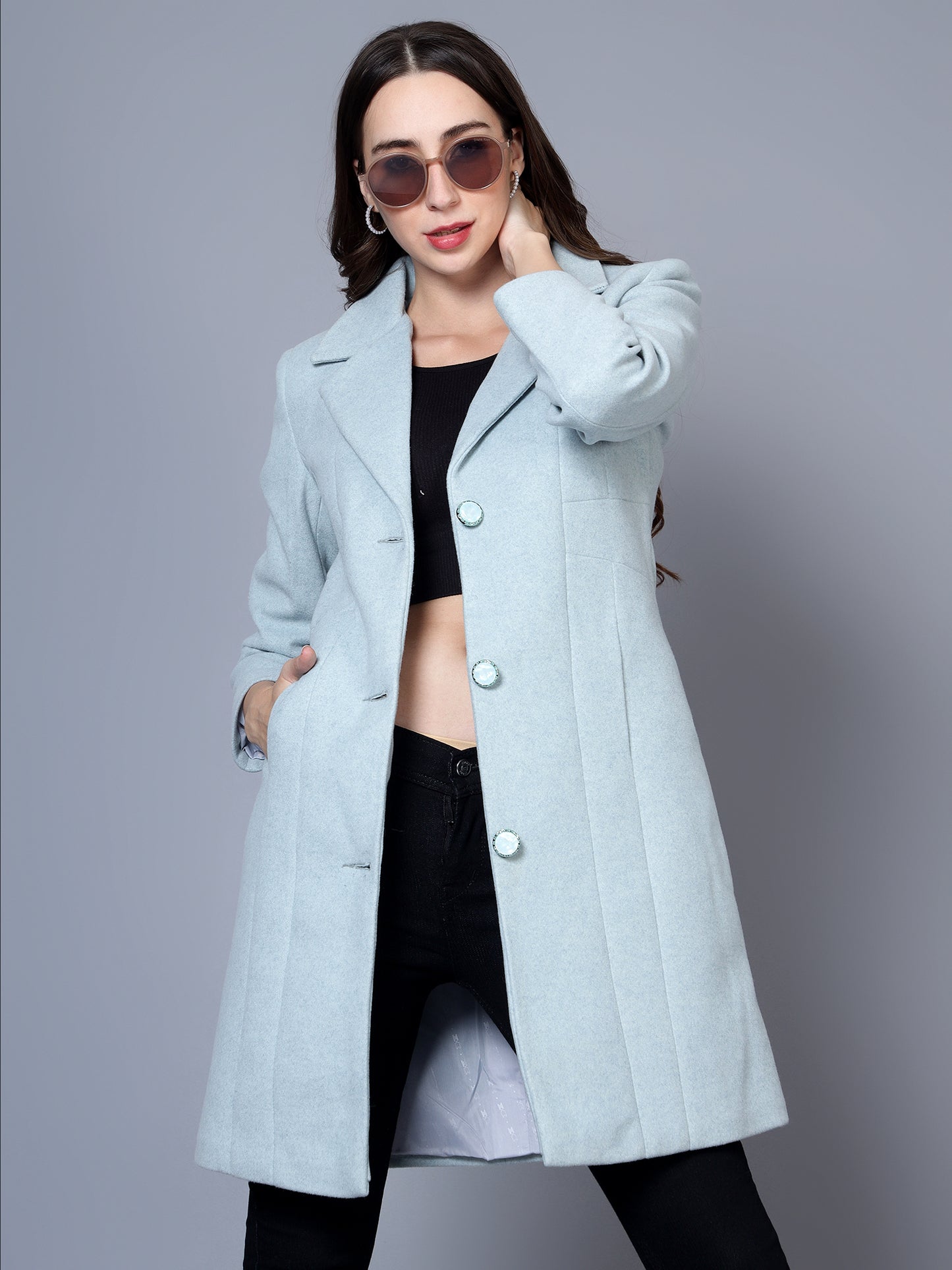 Women's Long Wollen Coat