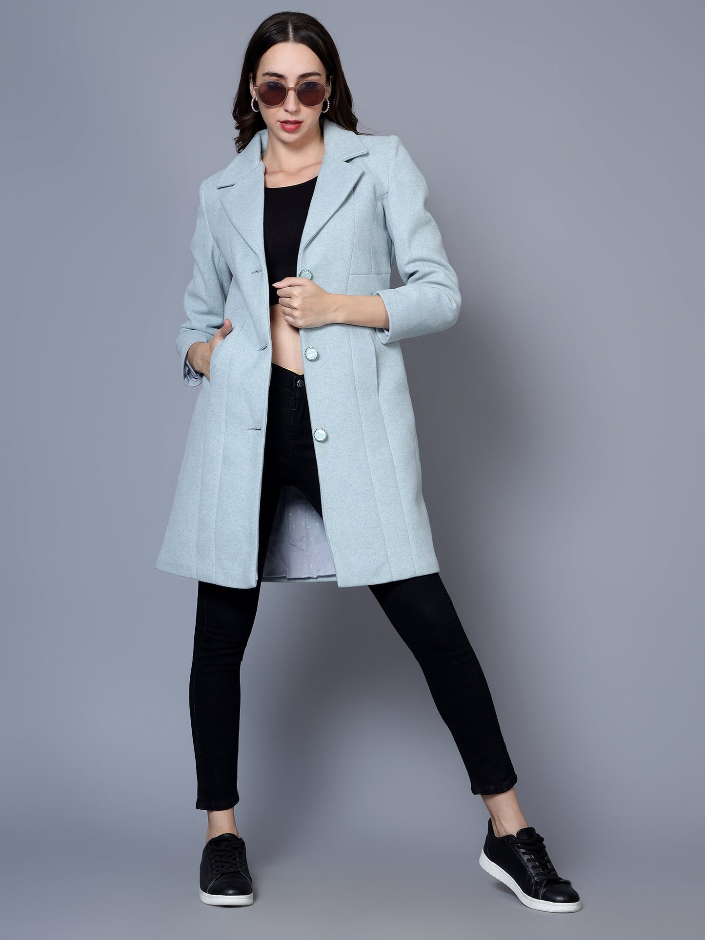 Women's Long Wollen Coat