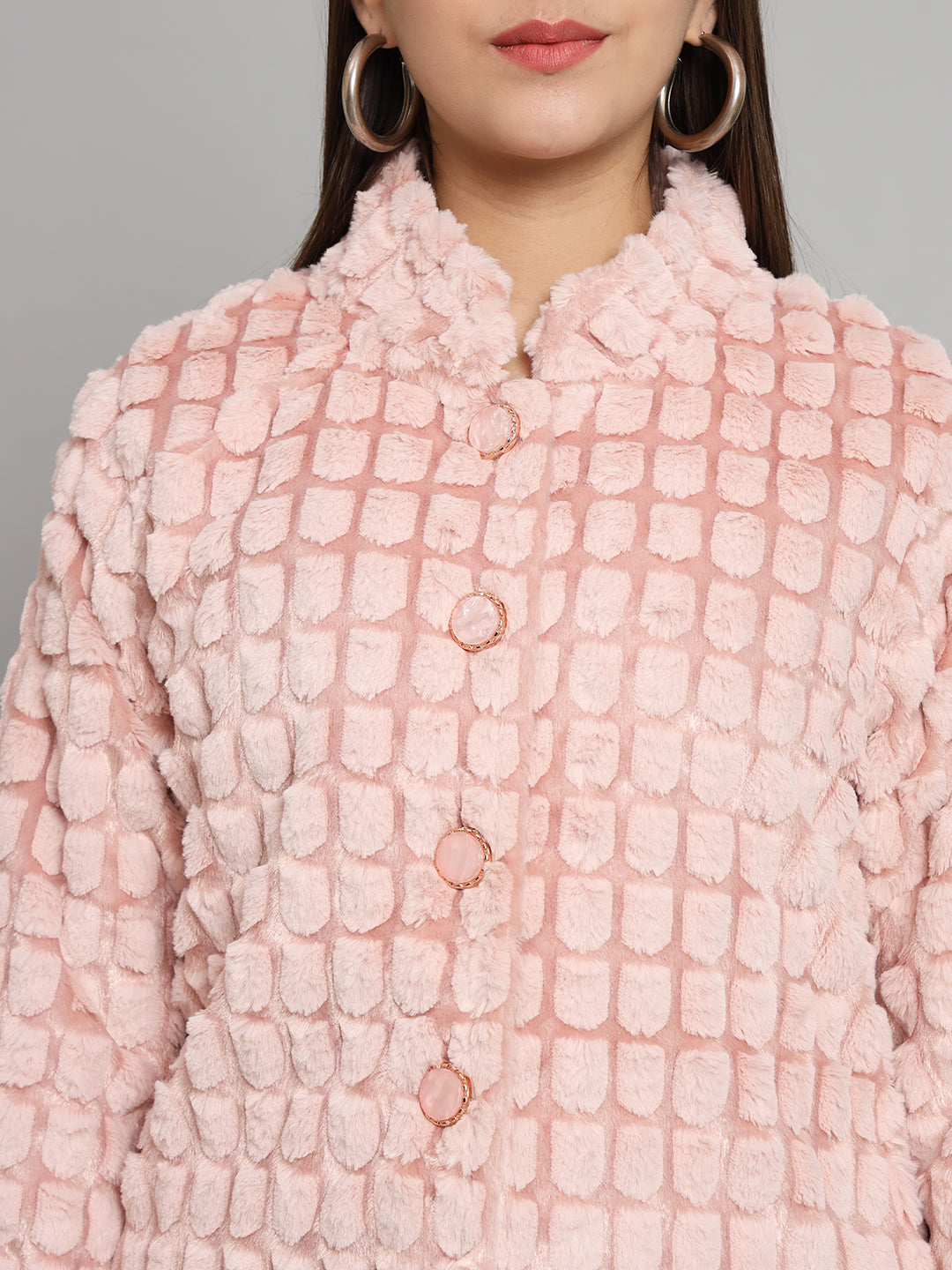 Pink Furry Overcoat