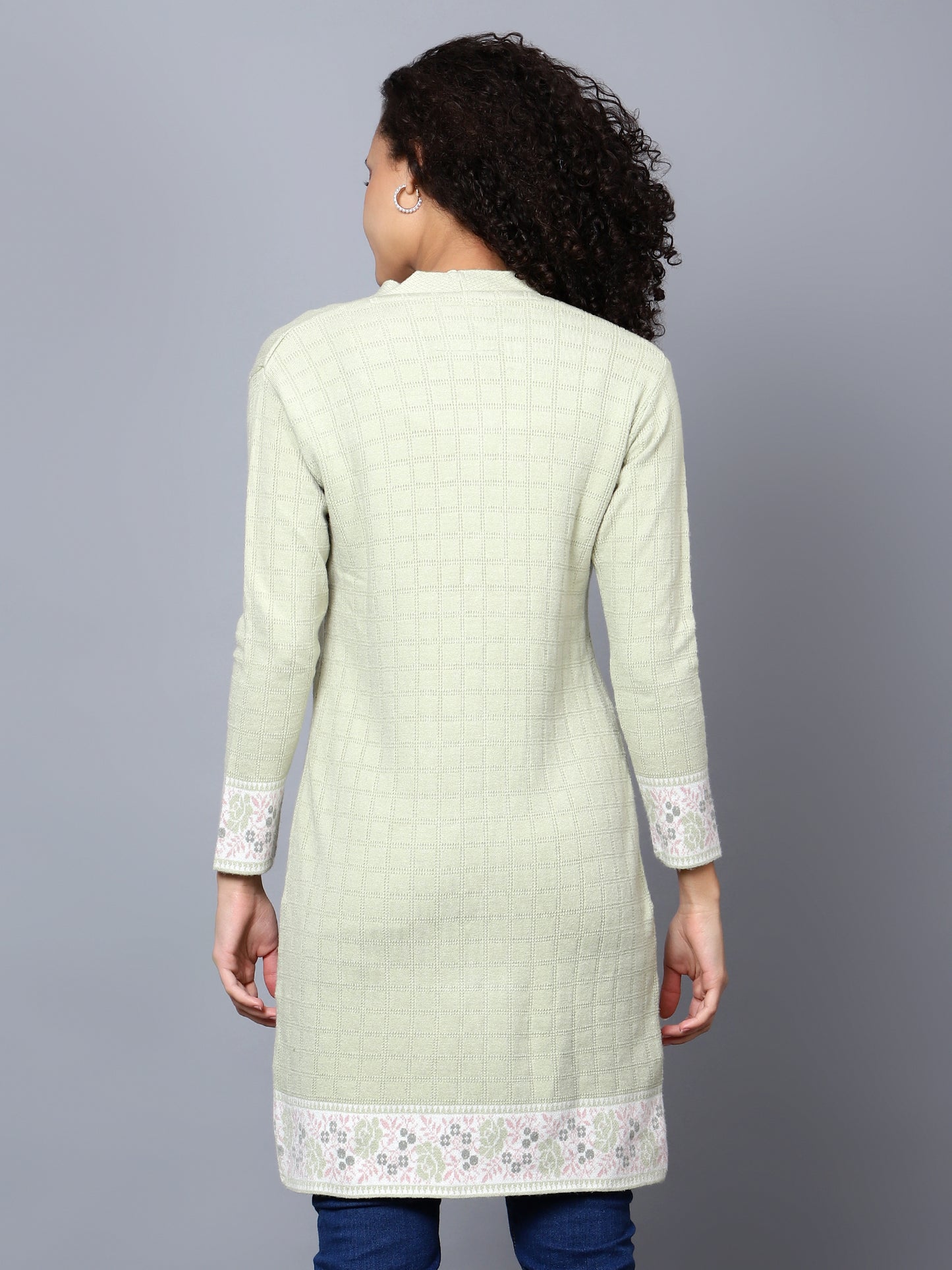 Green Soft Woollen Shrug