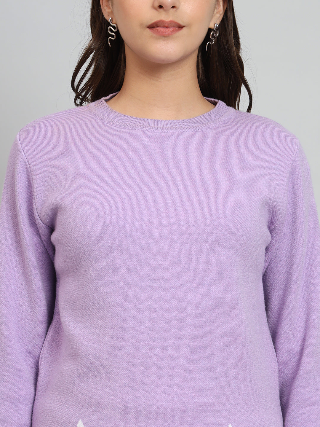 Lavender Woollen Tunic with palazzo